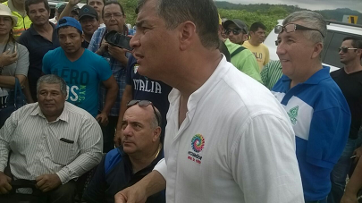 Presidente Correa y Presidente del CONADIS